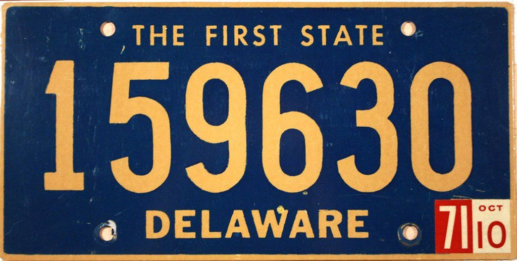 deleware license plate lookup