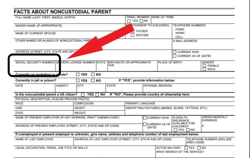 How To Get Someone s Social Security Number For Child Support Lance