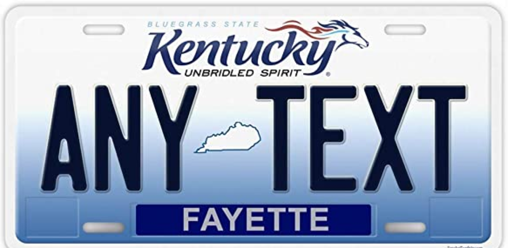 kentucky license plate lookup