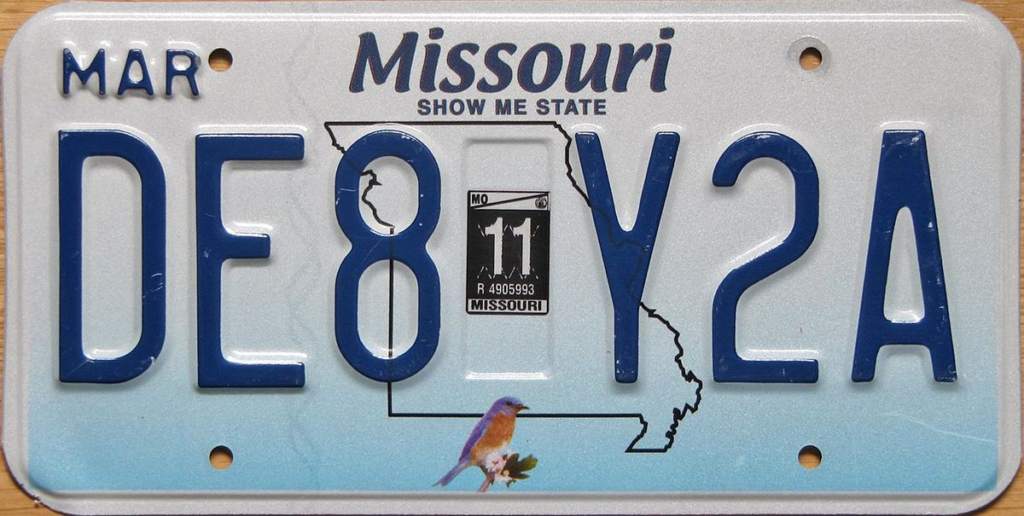 Missouri License Plate Lookup