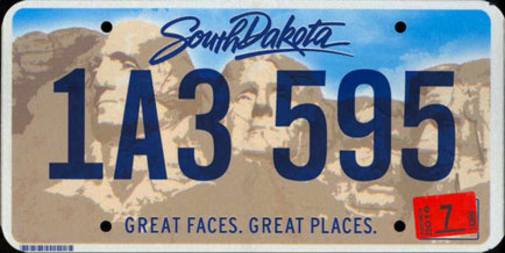 South Dakota license plate lookup